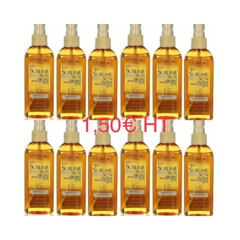 L'Oréal Paris Sublime Body Huile Solaire nourrissant et protectrice 150 ml Lots de 24 PC A 1,50€ HT