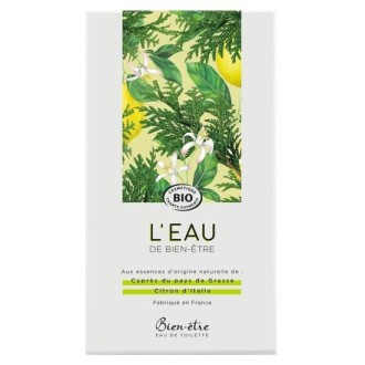 Bien-être Bio Eau De Toilette Citron D'Italie Et Cyprès Du Pays De Grasse 75 Ml