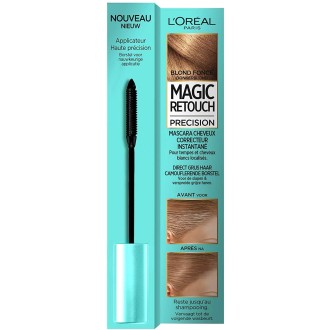 L'Oréal Paris Mascara Précision Correcteur de Cheveux Blancs, Magic Retouch, Blond Foncé, 8 ml (Packs de 3)