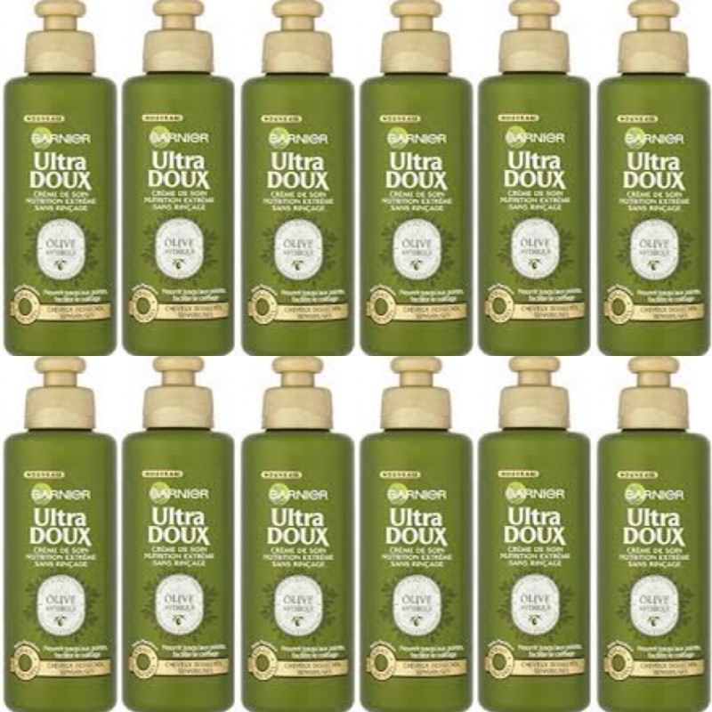 Garnier Ultra Doux Olive Mythique - Crème de soin sans rinçage Nutrition Extrême( Packs de 6)