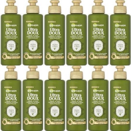 Garnier Ultra Doux Olive Mythique - Crème de soin sans rinçage Nutrition Extrême( Packs de 6)