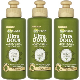 Garnier Ultra Doux Olive Mythique - Crème de soin sans rinçage Nutrition Extrême( Packs de 6)