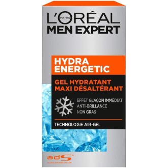 L'Oréal Men Expert - Gel Hydratant Maxi Désaltérant pour Homme Soin du Visage  Hydra Energetic 50 ml (Packs de 6)