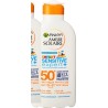 2X Garnier Ambre Solaire - Lait Enfant Resisto - Haute Protection FPS 50+ - Sensitive Expert+ - 200 ml (Packsx2)