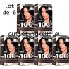 Garnier - 100% Ultra Brun - Coloration Permanente Noir - Le Noir Intense 1.0 (Lots de 6)