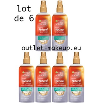 Garnier Ambre Solaire - Natural Bronzer - Huile Sèche Autobronzante Biphase - Corps et Visage - 150 mL - (Lot de 6)