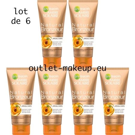 Garnier Ambre Solaire Bronzernaturel bronzer visage et corps (lots de 6)