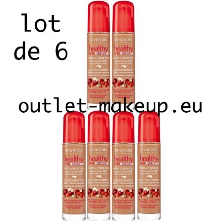 Bourjois - Healthy Mix Sérum Fond de teint n°58 Hâle foncé - 30ml (Packs de 6)