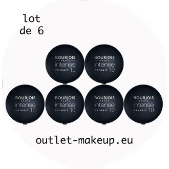 Bourjois Intense Extrait Eye Shadow for Women 10 Charcoal Black (Packs de 6)