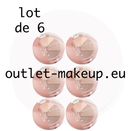 Bourjois Nude Smoky Trio - Ombre à paupières- rose boudoir (Packs de 6)