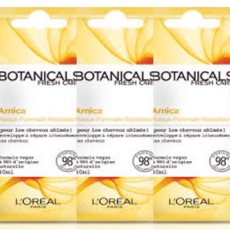 L'Oréal  Botanicals Arnica Masque Pommade Réparateur pour Cheveux Abîmés (6X40 ml)