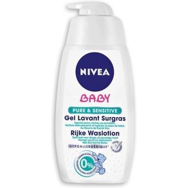 Nivea Baby Pure & Sensitive Waslotion - 500ml