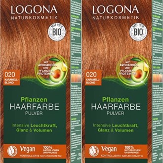 Logona -Coloration 100% Végétale - 020 Sahara - 100g (Lots de 2)
