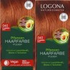 2x LOGONA Naturkosmetik Colorante végétale poudre 040 flamme cuivre 100 g (Lot de 2)