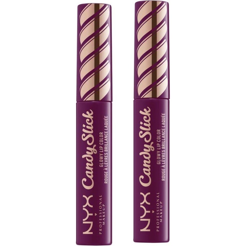 NYX PROFESSIONAL MAKEUP Brillant à Lèvres Candy Slick Glowy - Raisin Attentes (2 PIÈCES)
