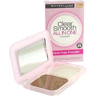 Maybeline, clear smooth - all in one powder - 07 caramel (Pcks de 12)