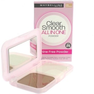 Maybeline, clear smooth - all in one powder - 09 Cinnamon caramel (Pcks de 12)