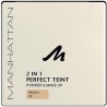 6X MANHATTAN Cosmetics Poudre Visage 2en1 Teint Perfect Poudre & Maquillage 20 Peach  (Packs de 6)