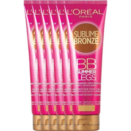 6X Loreal Paris Sublime Bronze Bb Summer Legs  Brun Naturel (Packs de 6)