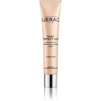 Lierac Foundation Visage Teint Perfect Skin Fluide de Teint Perfecteur Lumière 01 Beige Clair (Packs de 3)