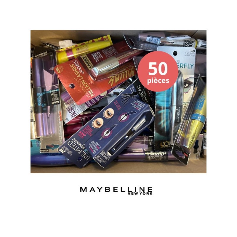 L'oreal Maybelline Carton assortiment Mascara (50 pièces )