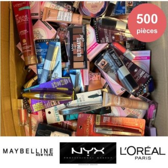 L'Oréal Paris & Gemey Maybelline assortiments de de 500 Pc 1,50€ HT
