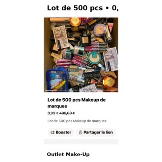 Carton mixte L’Oréal – Maybelline – NYX | 500 pièces | Promo du mois Outlet Make-Up