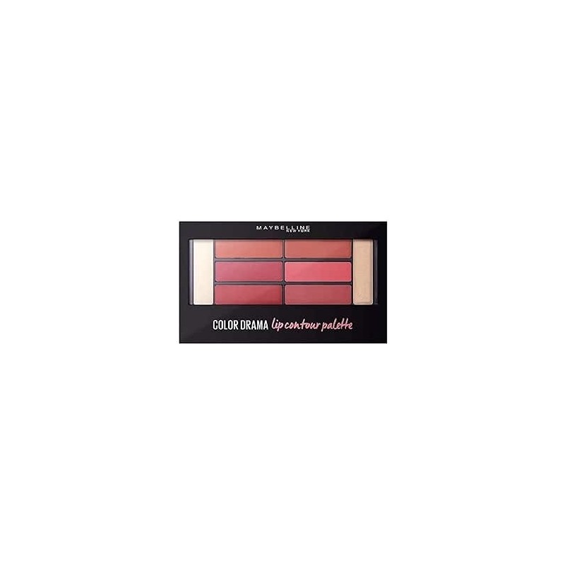 Palette lèvres pro Maybelline Lip Contour Drame, pack de 6 nuances int