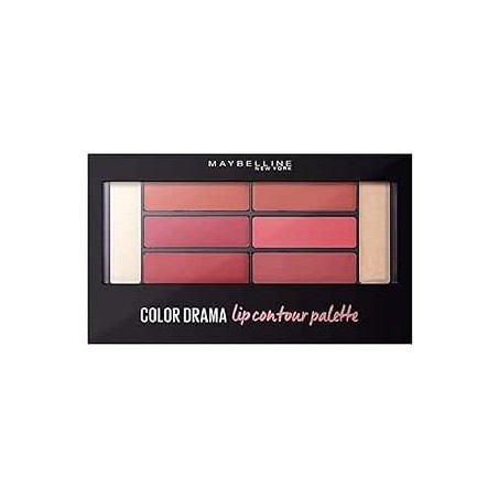 Palette lèvres pro Maybelline Lip Contour Drame, pack de 6 nuances int