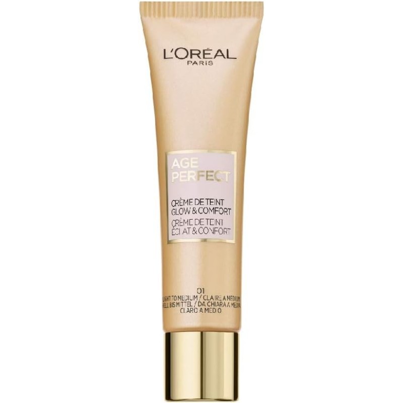 Pack de 6 Crèmes Teintées L’Oréal Age Perfect 30 ml – Éclat & Hydratation