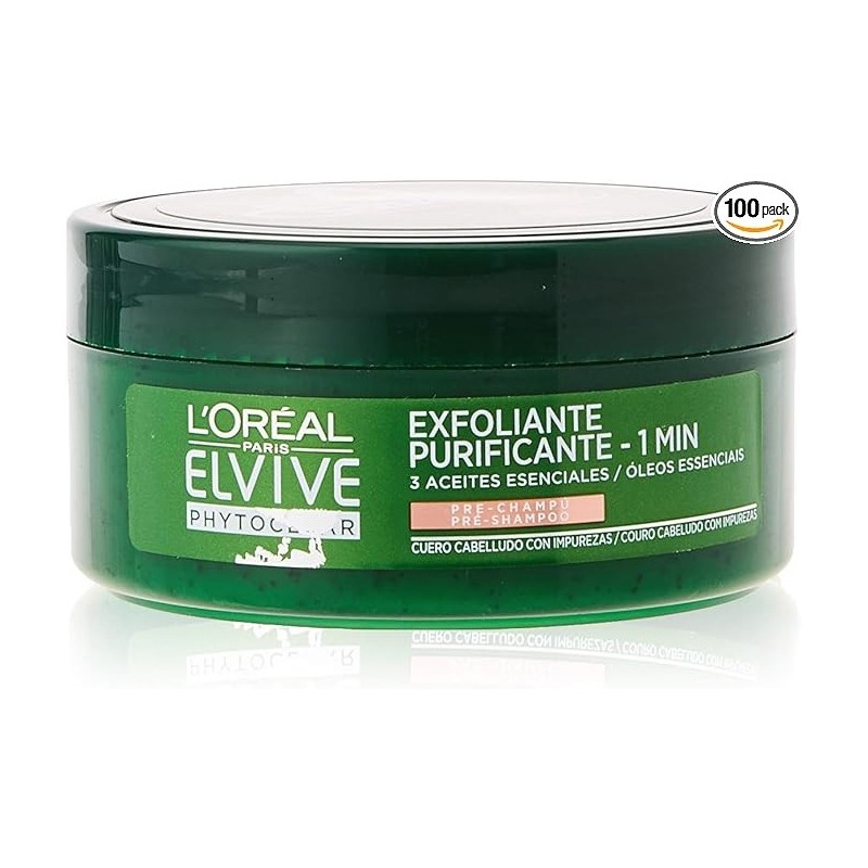 Pack de 6 Masques Pré-Shampoing Elvive Phytoclear Antipelliculaire