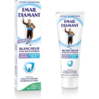 Email Diamant Dentifrice Blancheur Dents Sensibles 75 ml – Pack de 6