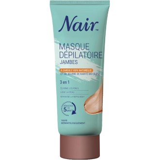 Nair Crème Dépilatoire Jambes Argile & Beurre de Karité Bio 180 ml – Pack de 6